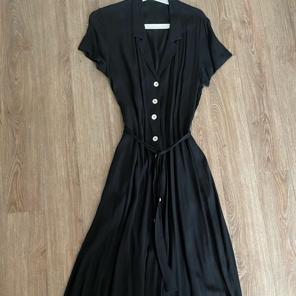 Wilfred Shirt Dress - Black, Large - Picture 3 of 3